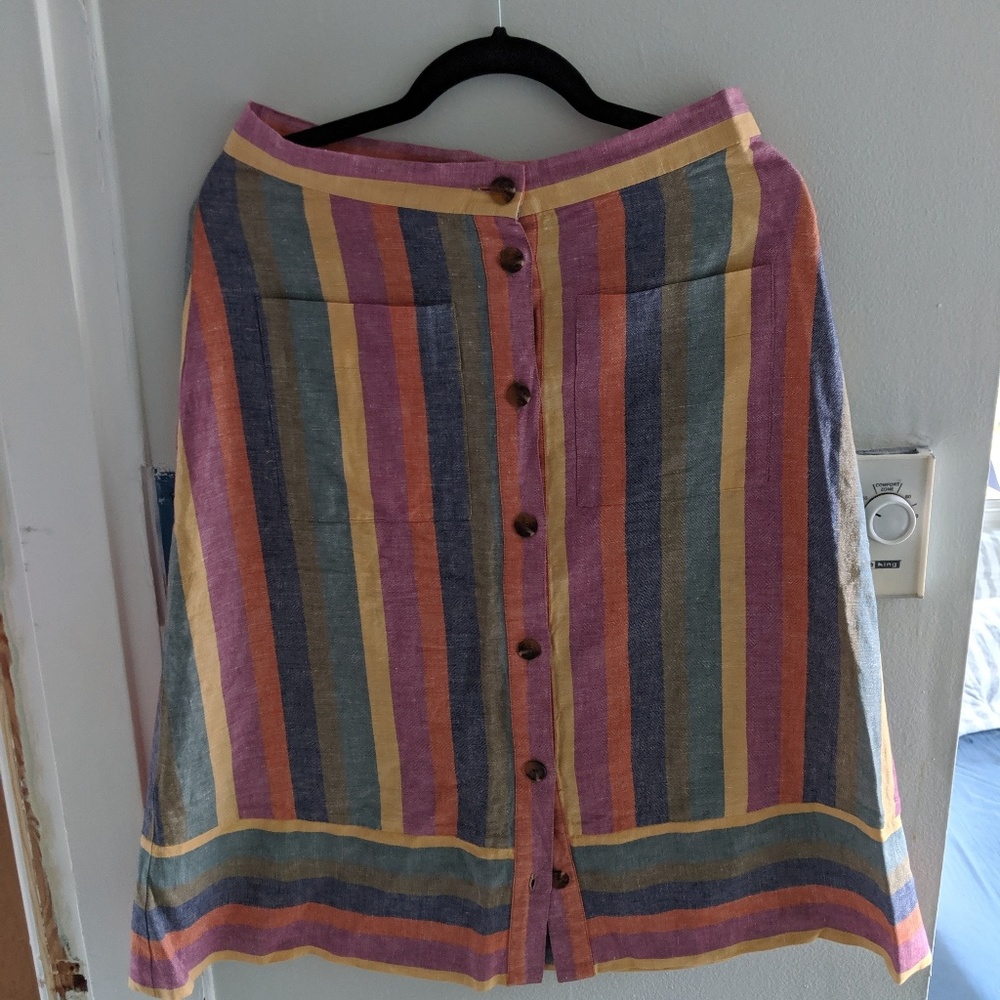 Madewell striped skirt